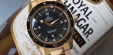 Gold Omega Seamaster 300