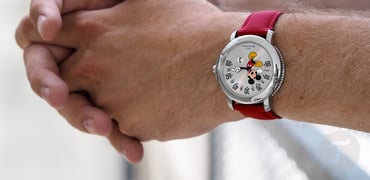 Gérald Genta Mickey Mouse watch wristshot