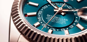 Rolex Sky-Dweller Everose Blue-green