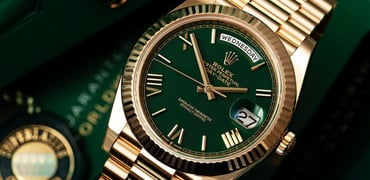 top 5 recent watches with green dials Rolex Day-Date