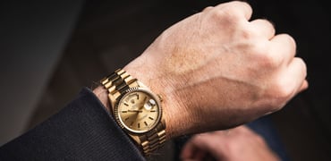 36mm Rolex Day-Date ref. 18238 on wrist