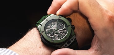 Hublot Big Bang Unico Dark Green Ceramic 42mm on wrist
