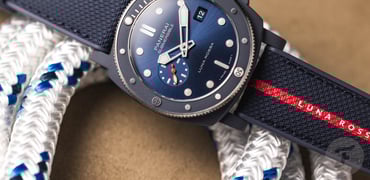 Sunday Morning Showdown: Panerai Submersible QuarantaQuattro Luna Rossa Ti-Ceramic Vs. Tudor Pelagos FXD Alinghi Red Bull Racing Edition