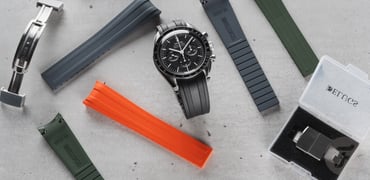 Delugs CTS Rubber Straps for Omega Speedmaster