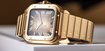 gold Cartier Santos WGSA0095