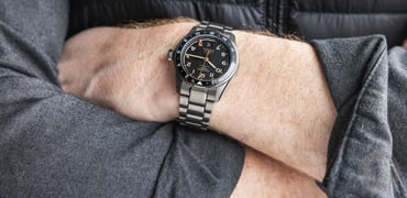Imagining Current Brands As Independent Watchmakers— Longines Zulu Time Titanium on the wrist