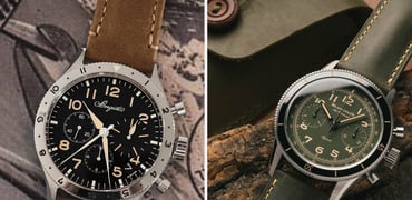Sunday Morning Showdown: Breguet Type XX Chronographe 2067 Vs. Blancpain Air Command In Titanium And Green