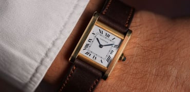 Cartier Tank Normale on wrist header photo
