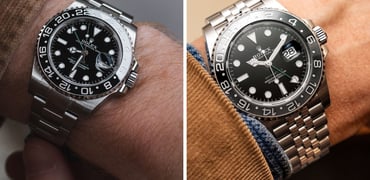 Rolex GMT-Master II 126710GRNR vs. 116710LN header image