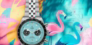 Hot Take: Tudor Presents A “Flamingo Blue” Version Of Its Black Bay Chrono