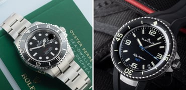 Sunday Morning Showdown: Blancpain Fifty Fathoms Tech BOC IV Vs. Rolex Sea-Dweller Ref. 126600