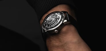 Trilobe Une Folle Journée Rhodium-Plated Edition Black on wrist