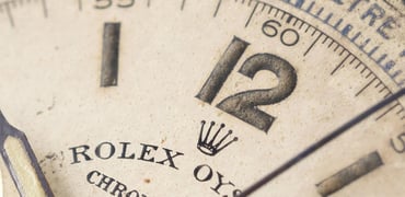 Pre-Daytona Rolex Chronographs — Rolex 3525 logo close-up