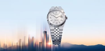 white Rolesor Rolex Land-Dweller header image