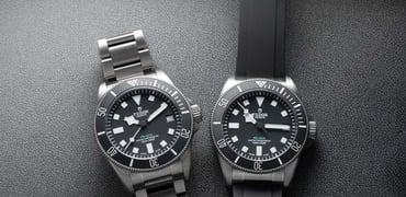 Tudor Pelagos Ultra on bracelet and strap side by side
