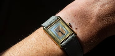 Must De Cartier Tank on wrist