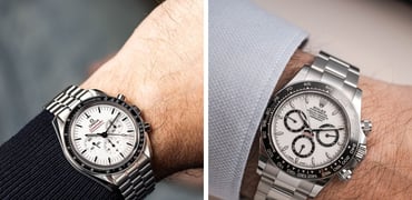 Sunday Morning Showdown: Omega Speedmaster Moonwatch Vs. Rolex Cosmograph Daytona