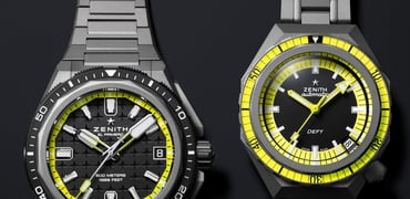 microblasted titanium Zenith Defy Extreme Diver and Defy Revival Diver