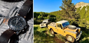 Omega Speedmaster Ed White and Land Rover in Bosnia cover image