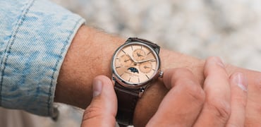 40mm Frederique Constant Classic Perpetual Calendar Manufacture on the wrist