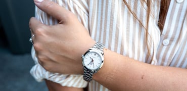 Omega Seamaster Aqua Terra 30mm ref. 220.10.30.20.02.001 on wrist