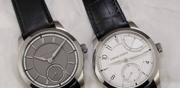 Schwarz Etienne 1902 Petite Seconde and Réserve de Marche side by side