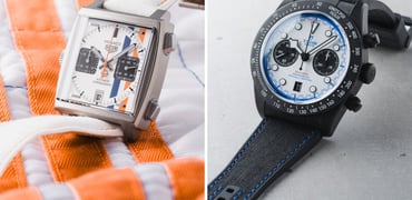 Sunday Morning Showdown: TAG Heuer Monaco Chronograph × Gulf Vs. Tudor Black Bay Chrono “Carbon 25”
