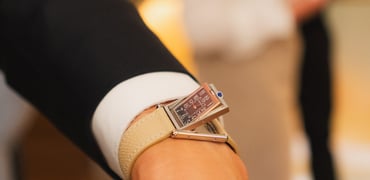 Cartier Tank Basculante mid-flip