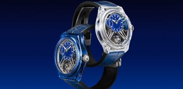 Two versions of the Zenith Defy Zero G Sapphire