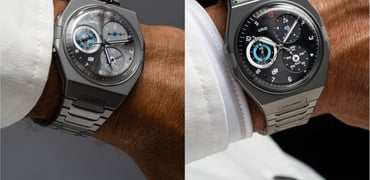 Urwerk UR-10 Spacemeter wrist shots, header collage