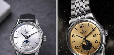 Sunday Morning Showdown: Tudor 1926 Luna Vs. Longines Flagship Heritage Moonphase
