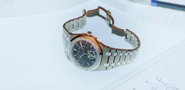 Audemars Piguet Royal Oak “Jumbo” Extra-Thin Selfwinding Flying Tourbillon Chronograph RD#5 header image