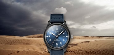 IWC RAAF Pilot's Watch and dunes header image