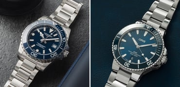 Longines Hydroconquest vs. Oris Aquis Date collage