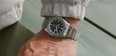 Seiko 5 Sports Rowing Blazers Wind Vintage 38mm on wrist