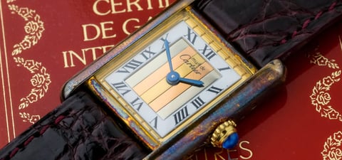 Cartier Tank Must Vermeil Trinity