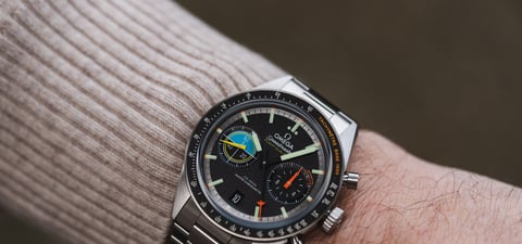 Omega Speedmaster Pilot Flight Qualified wrist shot header