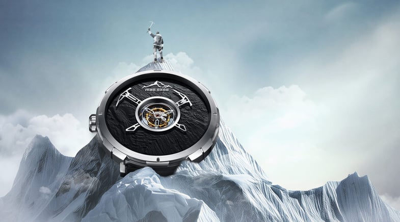 CIGA Design Everest Summit Central Tourbillon header image with Mount Everest in background