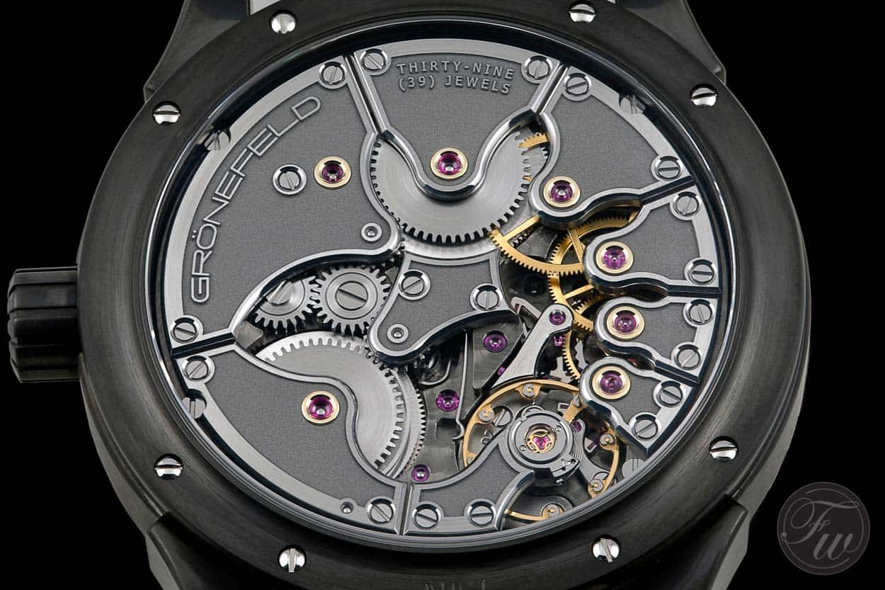 Grönefeld One Hertz using stacking - Watch Photography