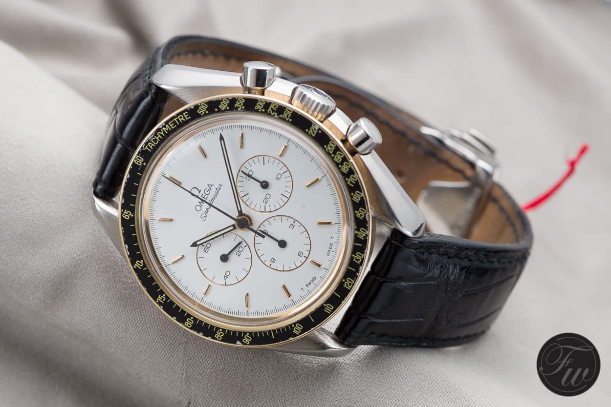 white dial Omega Speedmaster