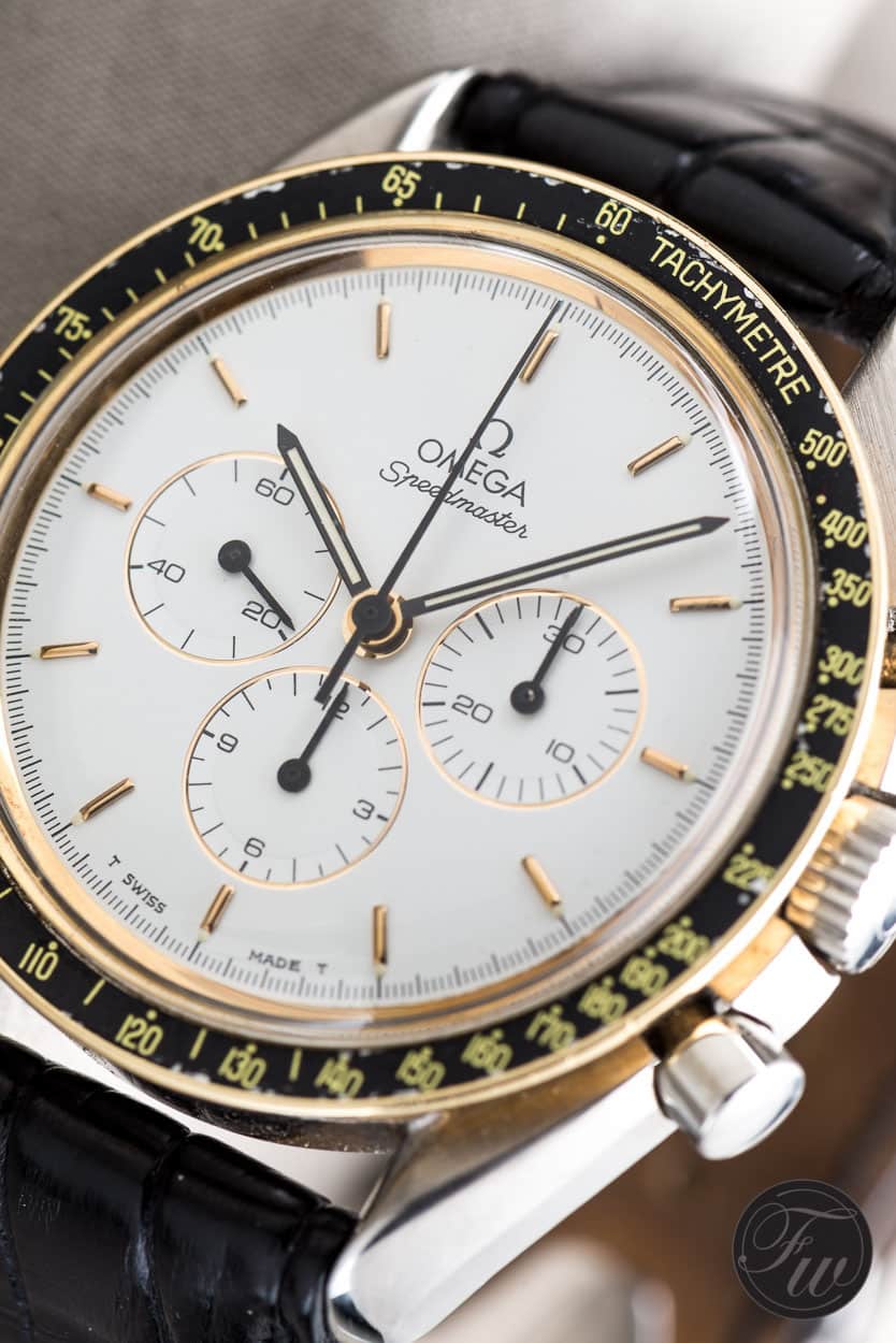 white dial Omega Speedmaster