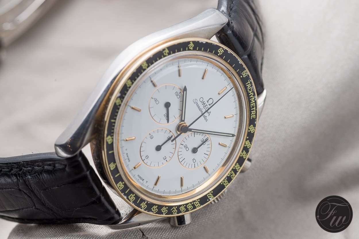 white dial Omega Speedmaster