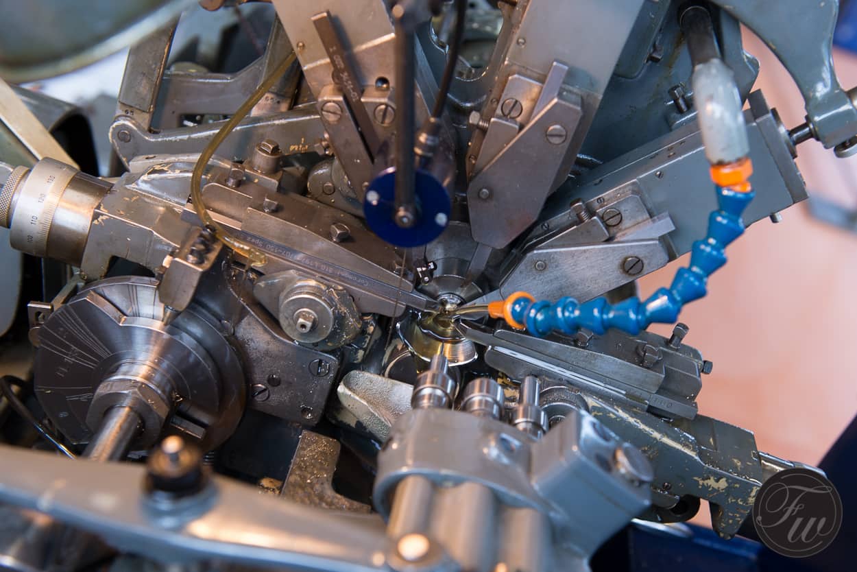 Detail of rotating cutting machine at Elwin