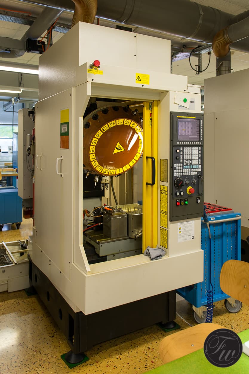 detail of cnc machine