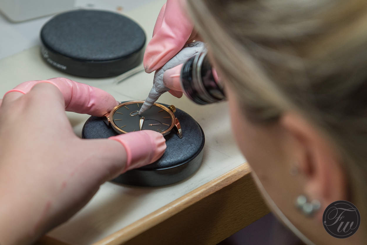 Assembly, cleaning of the watch