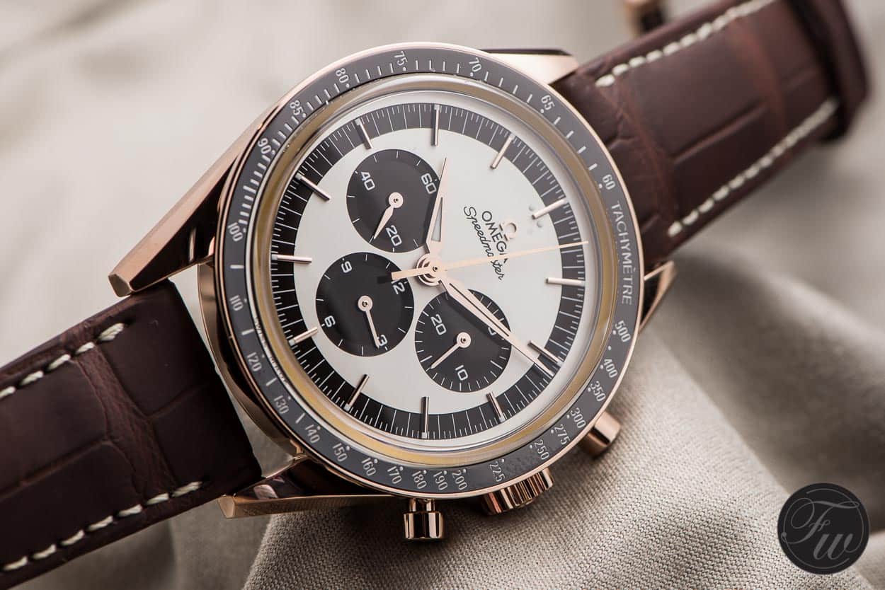Omega Speedmaster CK2998 First Omega in Space Sedna Gold