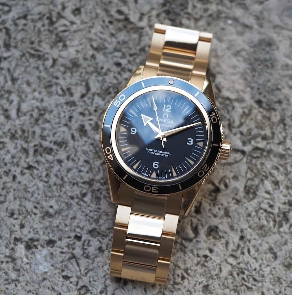 Gold Omega Seamaster 300
