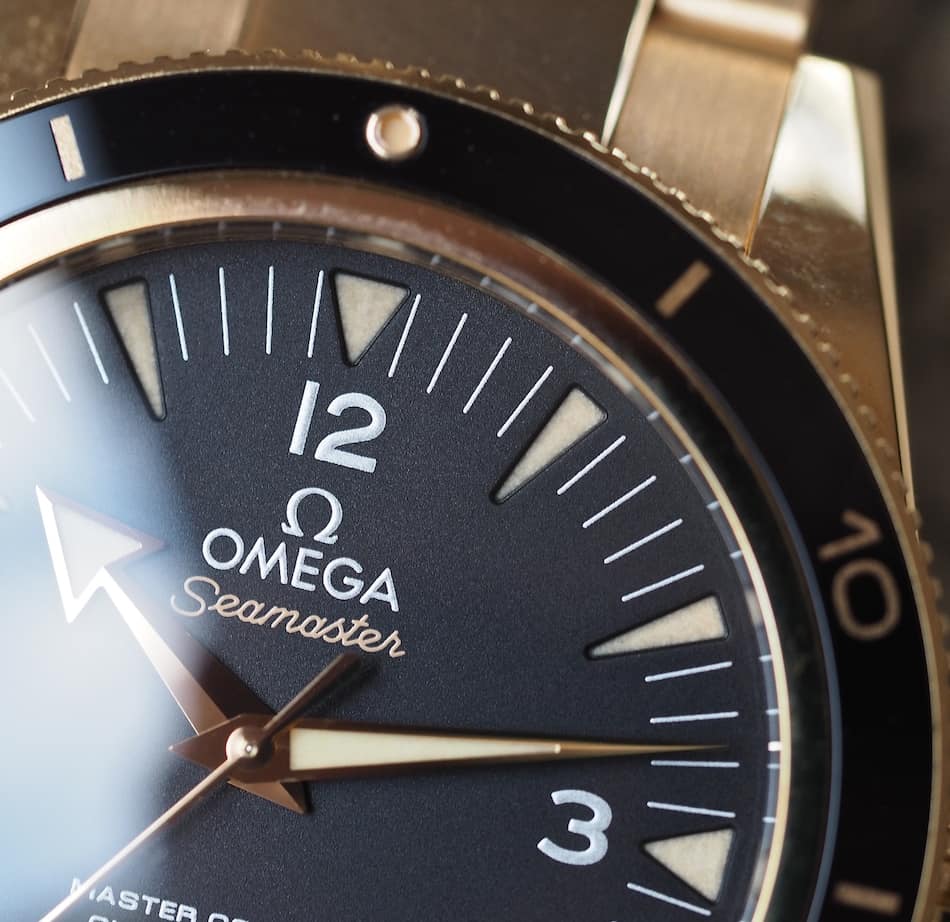 Gold Omega Seamaster 300