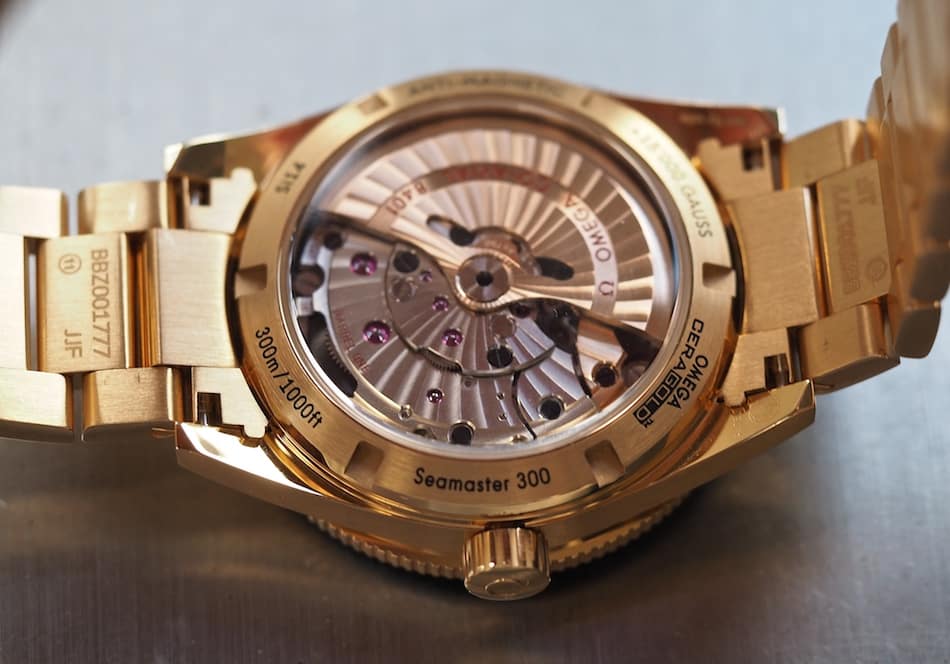 Gold Omega Seamaster 300