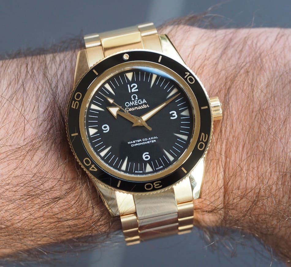 Gold Omega Seamaster 300